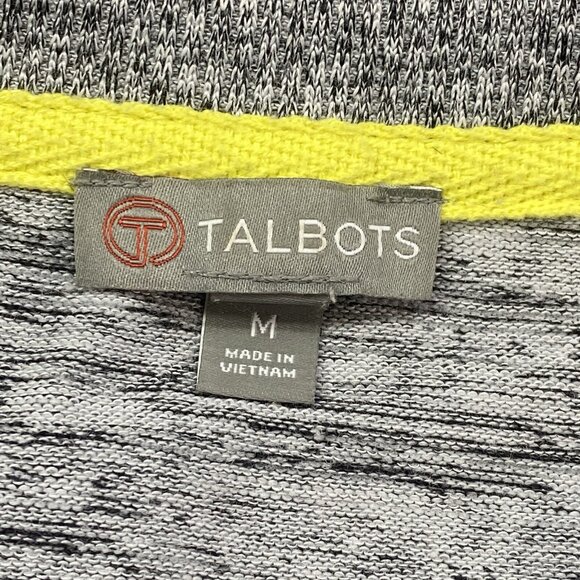 TALBOTS Women Stretchy Dress Sz M Gray Short Sleeve Knee Length Casual 61-17 - Picture 8 of 10